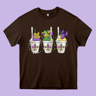 Mardi Gras Snowballs Heavy Core Tee Designed By Maliassmallbusiness