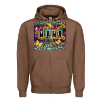 Chestnut Mama with sunflowers Zipper Hoodie - FaDigitalArtStudio
