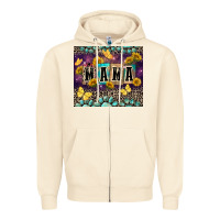 Sandshell Mama with sunflowers Zipper Hoodie - FaDigitalArtStudio