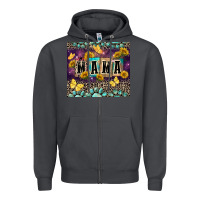 Smoke Mama with sunflowers Zipper Hoodie - FaDigitalArtStudio