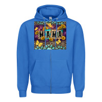 True Royal Mama with sunflowers Zipper Hoodie - FaDigitalArtStudio