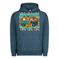 Pigment Midnight Navy western fall truck gnomes tumbler Urban Hoodie - Artiststas