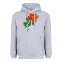 Heather Grey Burst Of Joy Rose Heavyweight Hoodie - LillyAllenDesigns
