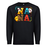 Black Baseball and Softball nana Premium Sweatshirt - LillyAllenDesigns