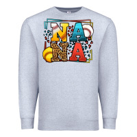 Heather Grey Baseball and Softball nana Premium Sweatshirt - LillyAllenDesigns