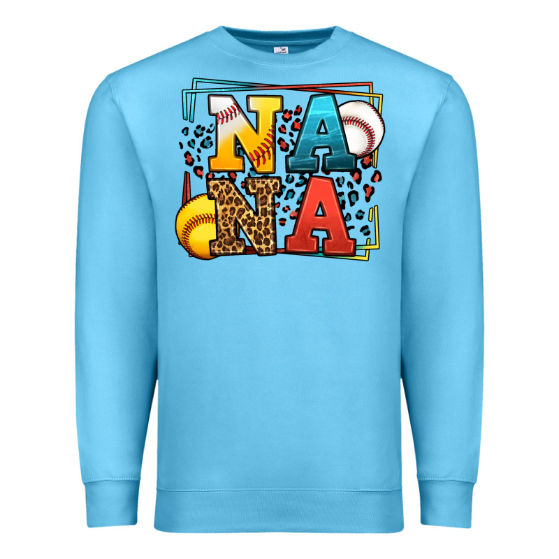 Baseball And Softball Nana Premium Sweatshirt by LillyAllenDesigns | Teevron