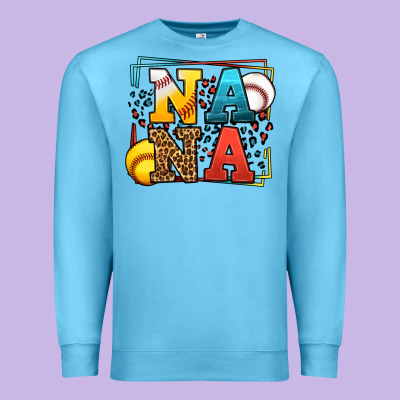 Baseball And Softball Nana Premium Sweatshirt Designed By Lillyallendesigns