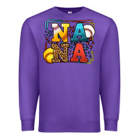 Purple Baseball and Softball nana Premium Sweatshirt - LillyAllenDesigns
