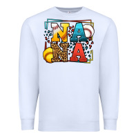 White Baseball and Softball nana Premium Sweatshirt - LillyAllenDesigns