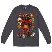 Smoke santas favorite principal afro messy bun Long Sleeve Tee - texasbilliewilder