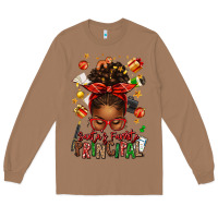 Toasted Coconut santas favorite principal afro messy bun Long Sleeve Tee - texasbilliewilder