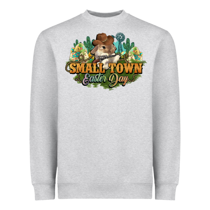 Small Town Easter Day Heavyweight Sweatshirt by HowdyJamesFarm | Teevron