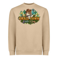 Mushroom Small town Easter Day Heavyweight Sweatshirt - HowdyJamesFarm