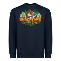 Navy Small town Easter Day Heavyweight Sweatshirt - HowdyJamesFarm