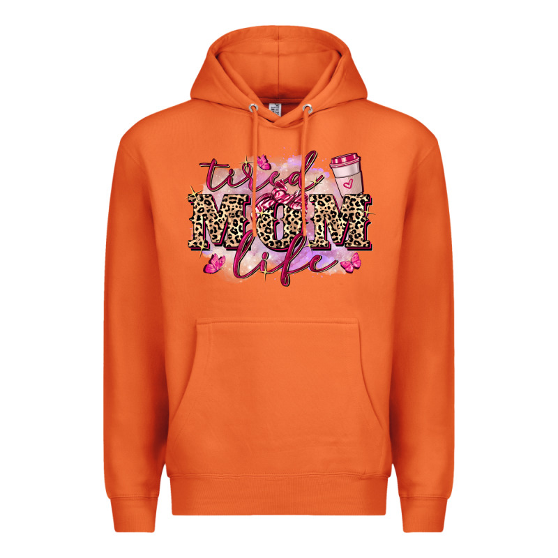 Tired Mom Life Premium Hoodie by FaDigitalArtStudio | Teevron