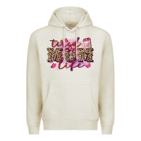 Oatmeal Heather Tired mom life Premium Hoodie - FaDigitalArtStudio
