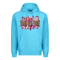 Ocean Blue Tired mom life Premium Hoodie - FaDigitalArtStudio
