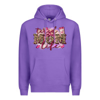 Purple Tired mom life Premium Hoodie - FaDigitalArtStudio
