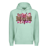 Seafoam Tired mom life Premium Hoodie - FaDigitalArtStudio