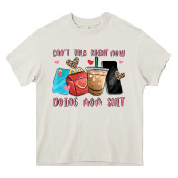 Cream can't talk right now doing mom shit Heavy Core Tee - MaliasSmallBusiness