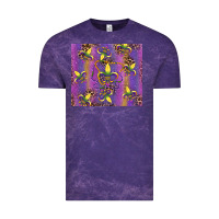 Cloud Purple mardi gras fleur de lis Vintage Tee - RanaPortraitStore