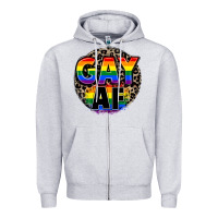 Heather Grey Gay af Zipper Hoodie - FaDigitalArtStudio