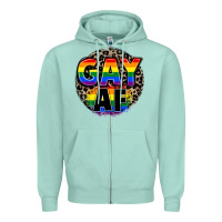 Seafoam Gay af Zipper Hoodie - FaDigitalArtStudio