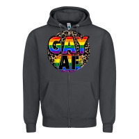 Smoke Gay af Zipper Hoodie - FaDigitalArtStudio