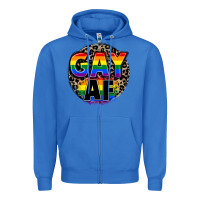 True Royal Gay af Zipper Hoodie - FaDigitalArtStudio