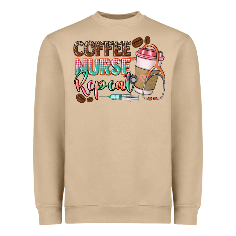 Coffee Nurse Repeat Heavyweight Sweatshirt by CowGirlArtShop | Teevron