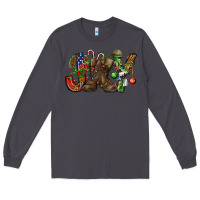 Smoke Army Christmas Joy Long Sleeve Tee - NancyCooperArtShop