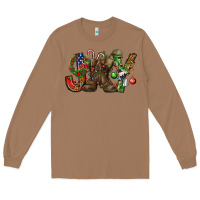Toasted Coconut Army Christmas Joy Long Sleeve Tee - NancyCooperArtShop