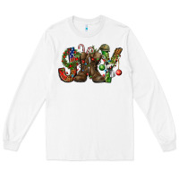 White Army Christmas Joy Long Sleeve Tee - NancyCooperArtShop
