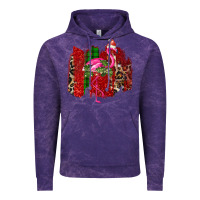 Cloud Purple christmas flamingo Vintage Hoodie - Bettercallsaul