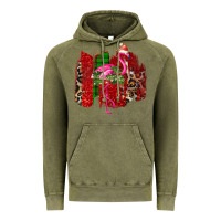 Vintage Olive christmas flamingo Vintage Hoodie - Bettercallsaul