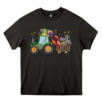 Asphalt mardi gras tractor Heavy Core Tee - MaliasSmallBusiness
