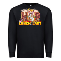 Black One hip lunch lady Easter Day Premium Sweatshirt - LillyAllenDesigns