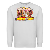Dove Grey One hip lunch lady Easter Day Premium Sweatshirt - LillyAllenDesigns