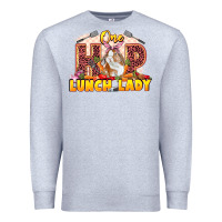 Heather Grey One hip lunch lady Easter Day Premium Sweatshirt - LillyAllenDesigns