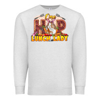 Oatmeal Heather One hip lunch lady Easter Day Premium Sweatshirt - LillyAllenDesigns