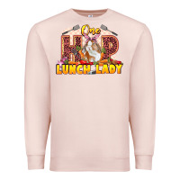Pale Pink One hip lunch lady Easter Day Premium Sweatshirt - LillyAllenDesigns