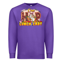 Purple One hip lunch lady Easter Day Premium Sweatshirt - LillyAllenDesigns