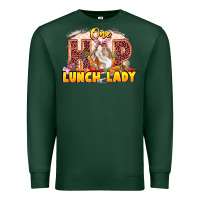 Sports Green One hip lunch lady Easter Day Premium Sweatshirt - LillyAllenDesigns