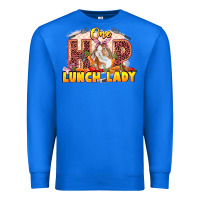 True Royal One hip lunch lady Easter Day Premium Sweatshirt - LillyAllenDesigns