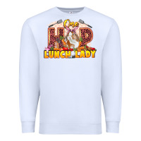 White One hip lunch lady Easter Day Premium Sweatshirt - LillyAllenDesigns