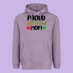 Autism Awareness Puzzle Theme Heavyweight Hoodie Designed By Cowhidedigitalart