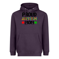 Plum autism awareness puzzle theme Heavyweight Hoodie - CowhideDigitalArt