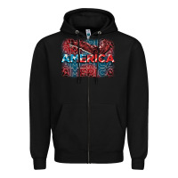 Black America america america america 4th of july Zipper Hoodie - FaDigitalArtStudio