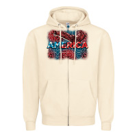 Sandshell America america america america 4th of july Zipper Hoodie - FaDigitalArtStudio