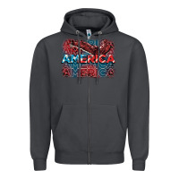 Smoke America america america america 4th of july Zipper Hoodie - FaDigitalArtStudio